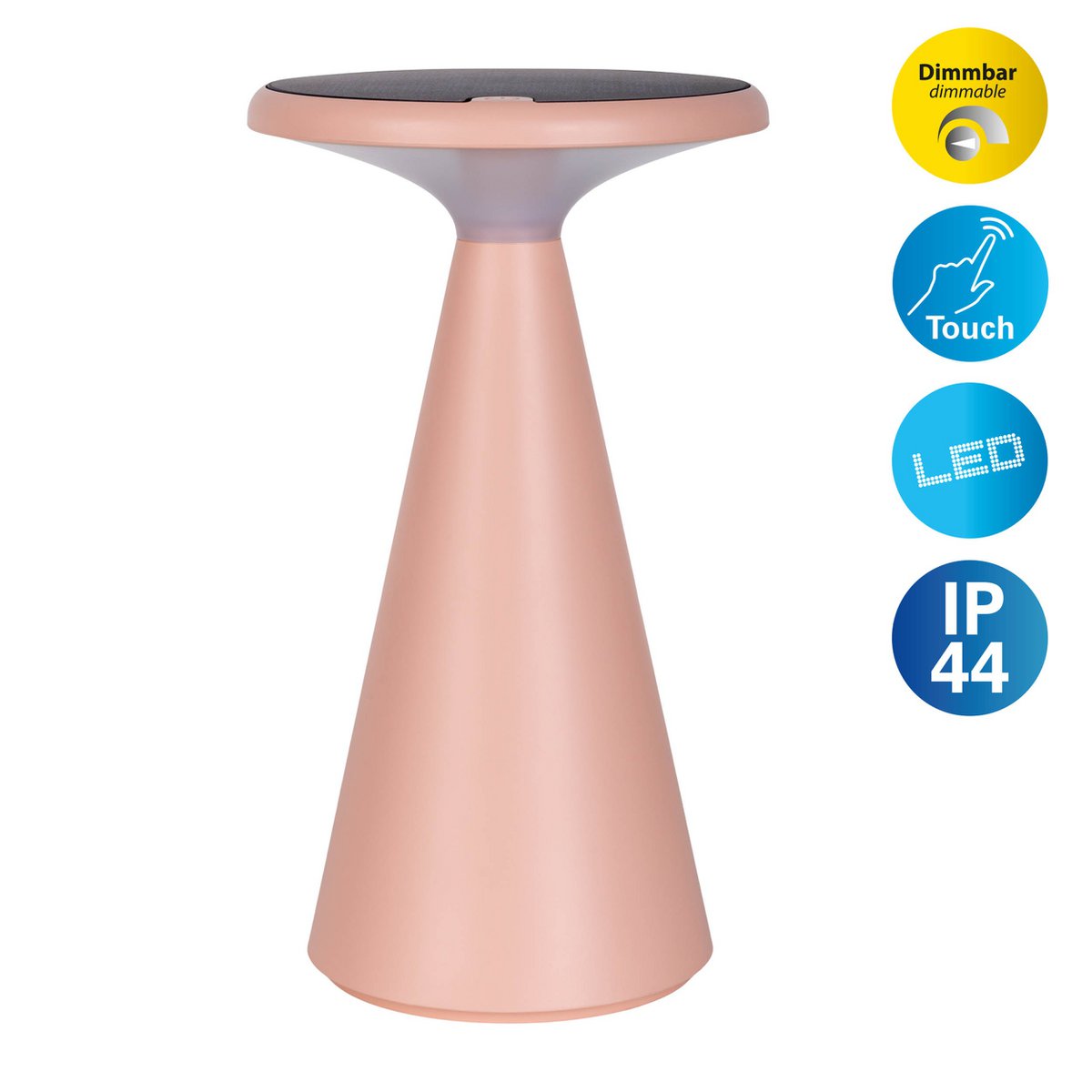 Näve Palu Solarleuchte Roze 20cm Kunststoff