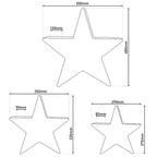 Näve Leuchten LED Sterren Set 3st - Bruin 50cm Decoratieve