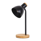 Marie Bureaulamp - Zwart Metaal Hout E14
