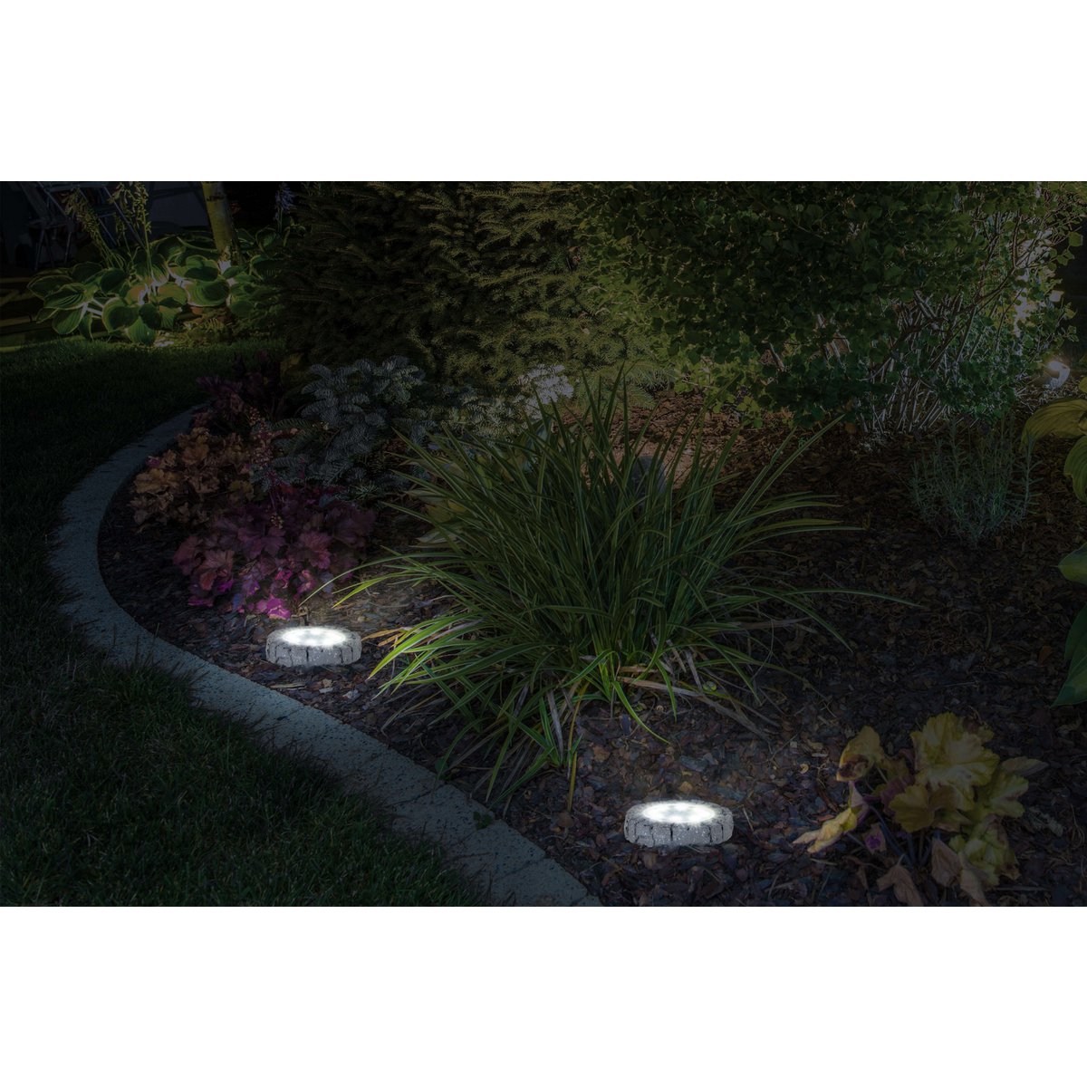 Näve Kian Solar-Vloerlamp Set 4 Grijs
