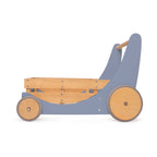 Kinderfeets 2-in-1 houten opbergkar & loopwagen - Slate Blue
