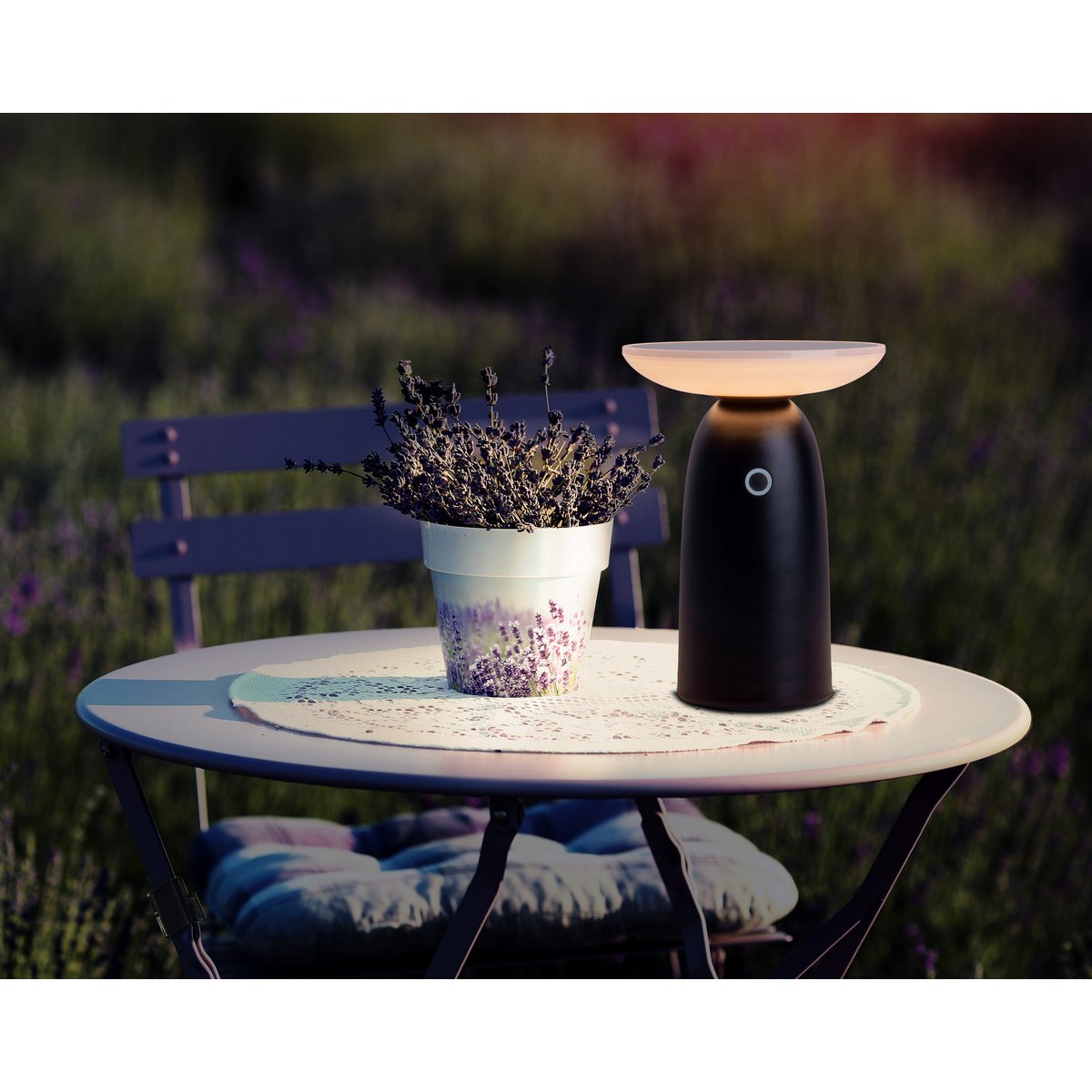 LED Solar Lamp ADA Zwart Buiten 22,5x16cm