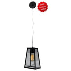 Näve Leuchten Alex Hanglamp - Zwart 150cm