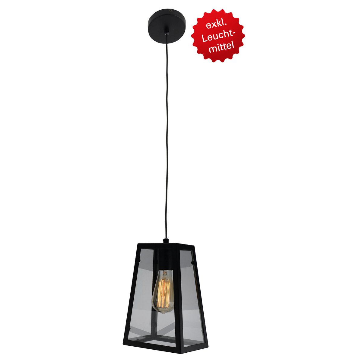 Näve Leuchten Alex Hanglamp - Zwart 150cm