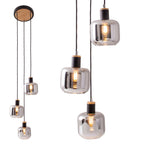 Näve Fumoso Hanglamp - Zwart Metal Glas
