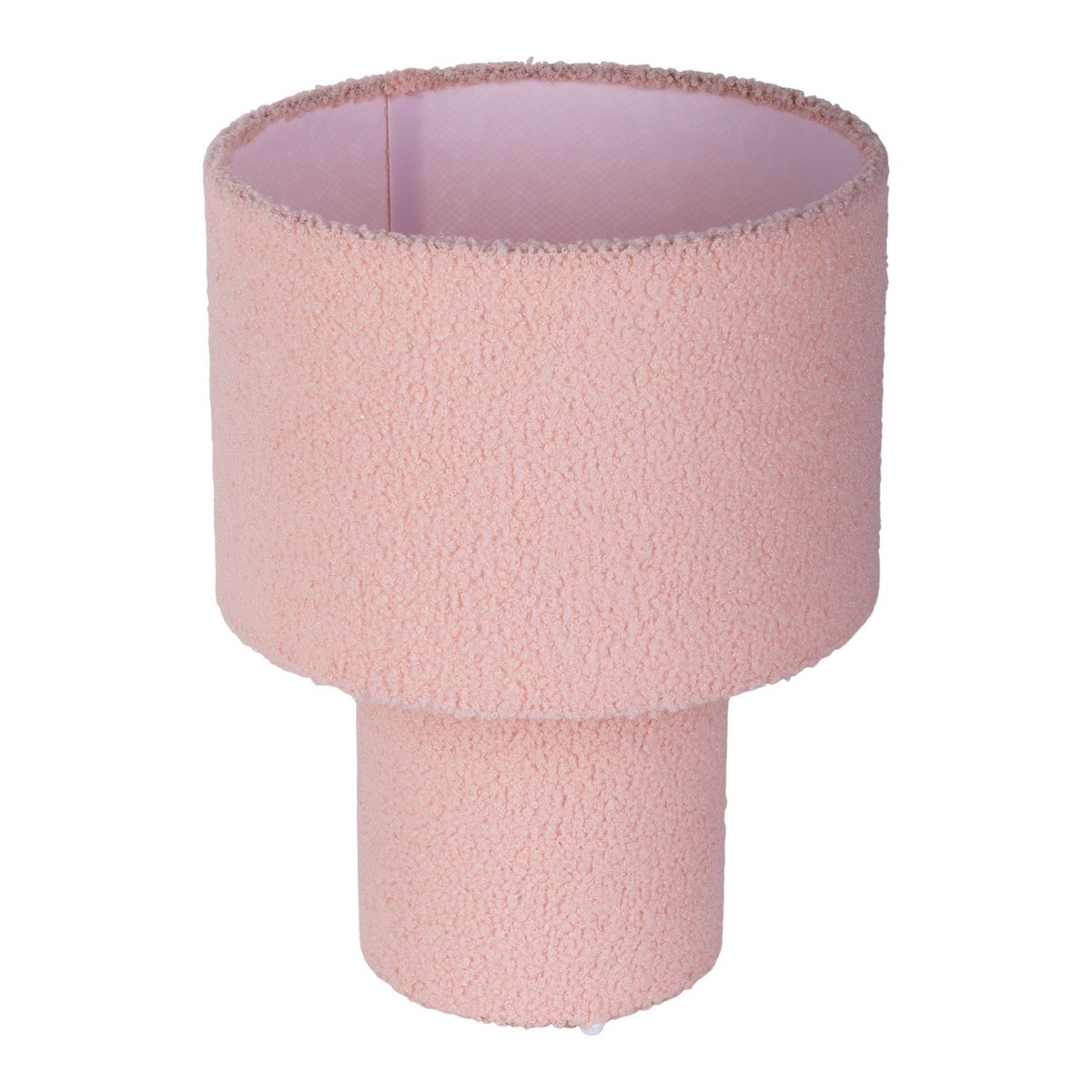 Tabellamp Fluffy Roze Tekstiel 31cm