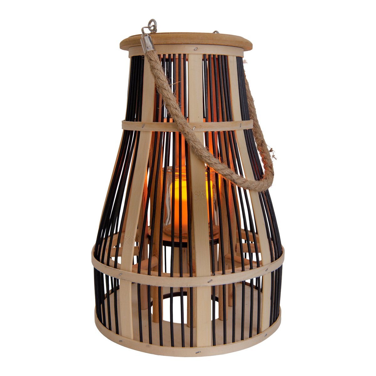 Näve Korbinian Solar Deco Lamp Rattan 35cm