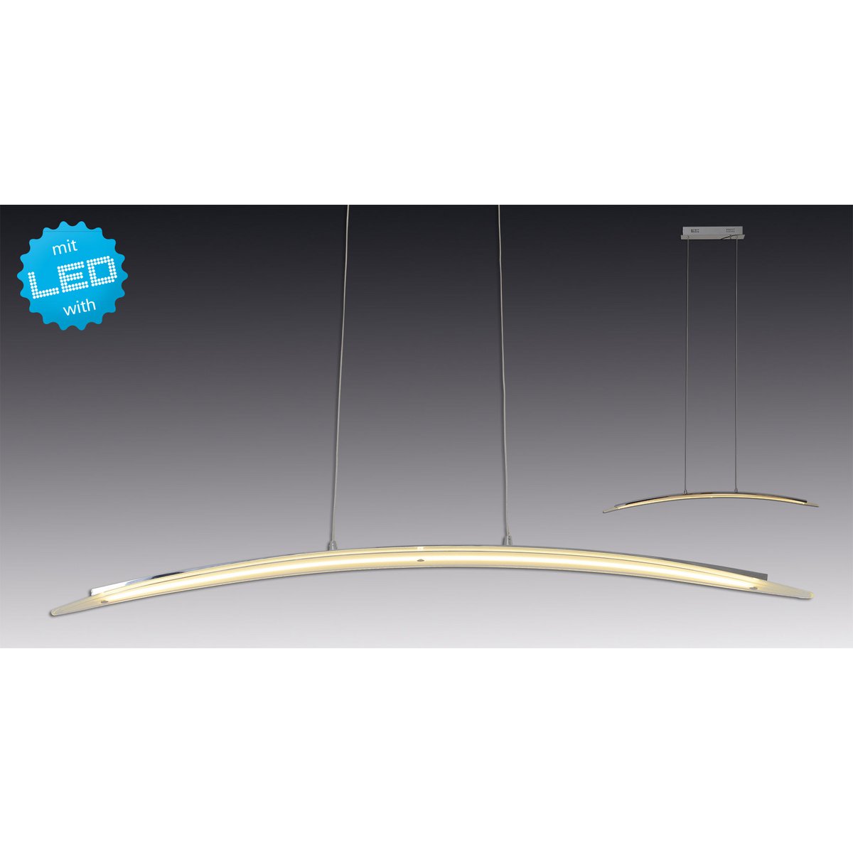 LED hanglamp Surf - Näve 100x120cm