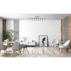 Näve Belleza LED Plafondlamp - Nikkel Wit 100cm