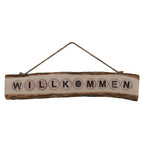 LED-decoratielamp "Welkom" 60cm Beige