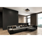 LED-plafondlamp Ancona - Zwart/Goud G9