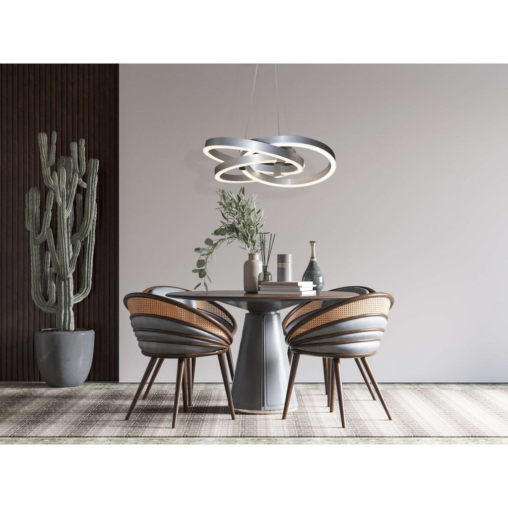 Näve Divora LED Hanglamp Ø58cm Aluminium Wit