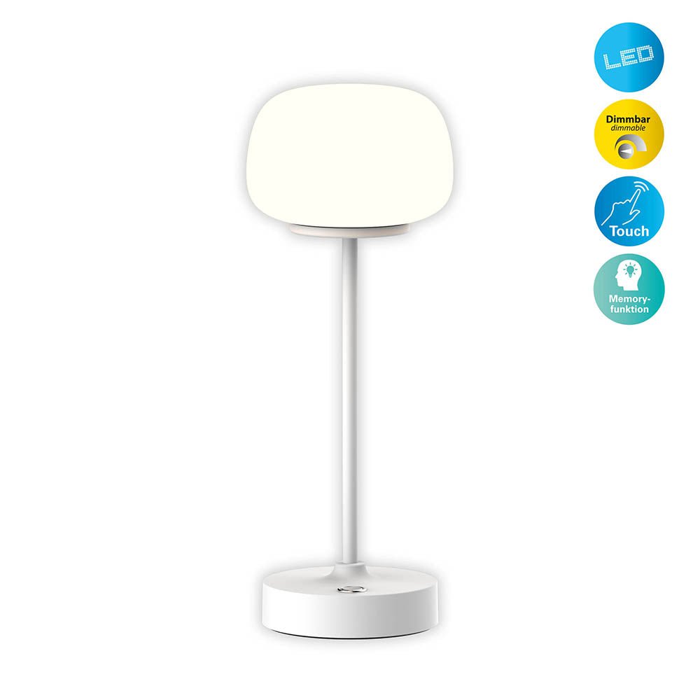 Pina LED Tafellamp 30cm Wit - Näve