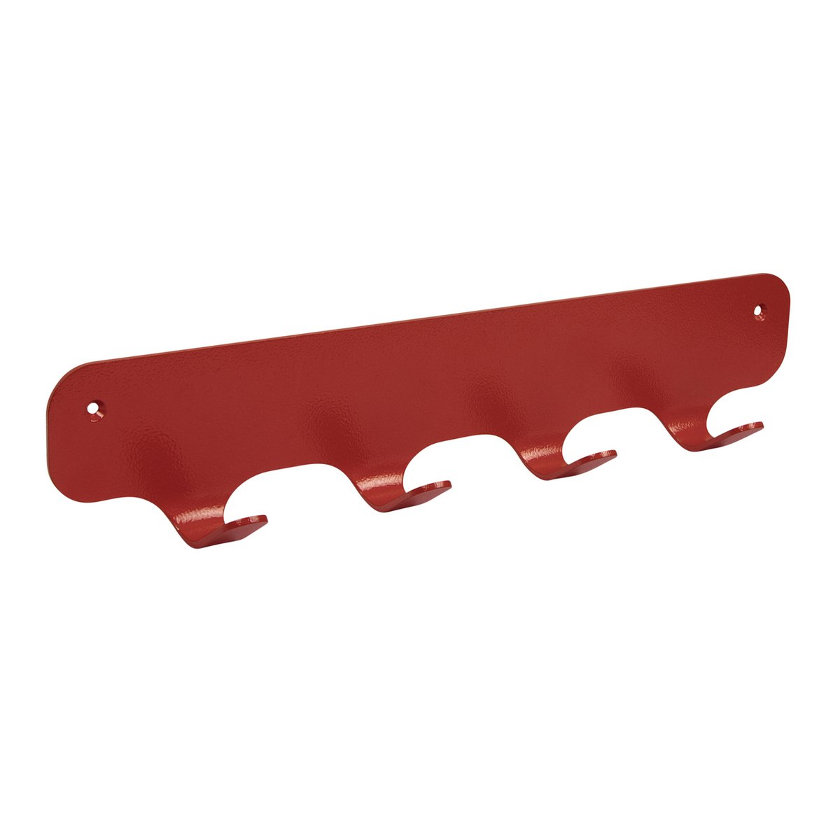 Gorillz Industriële Wandkapstok Rounded Four - Rood met 4 Haken