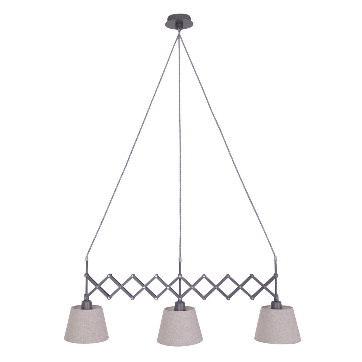 Näve Adrienne Hanglamp Schaarlamp Bruin 52-100cm