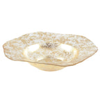 Aulica Gouden Glazen Schaal 42x42x10cm