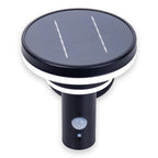 LED Solar Buitenwandlamp "Nora", voor buiten, wandlamp - metaal en plastic in het zwart, met geïntegreerde LED