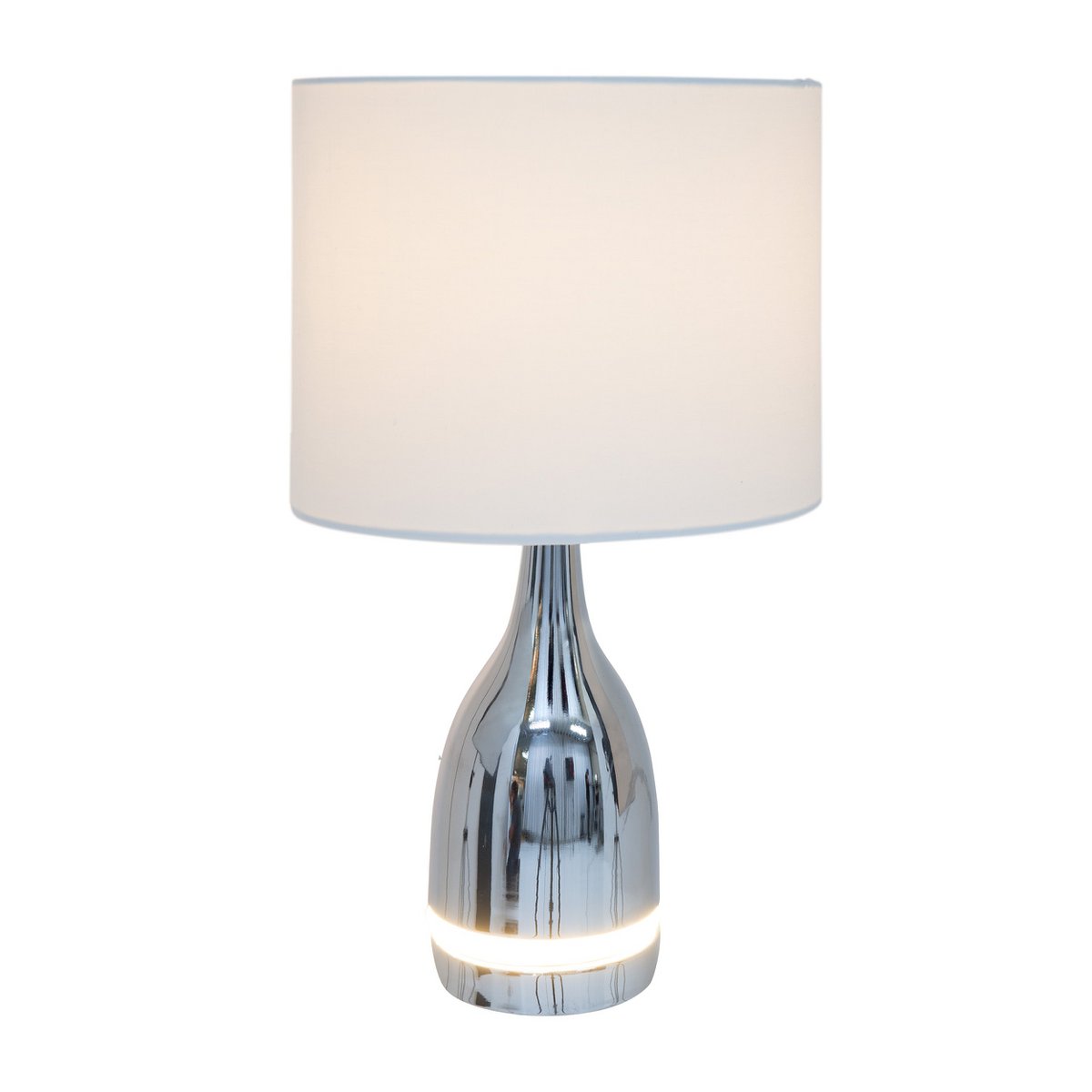 Cosima LED Tafellamp Chroom Wit 43,5cm