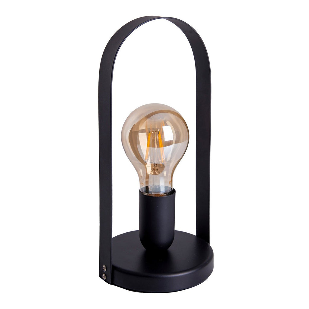 Metalen tafellamp "Faro" h: 28.5cm zwart