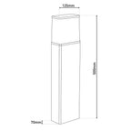 Näve Vigo LED Padlicht - Antraciet 50cm