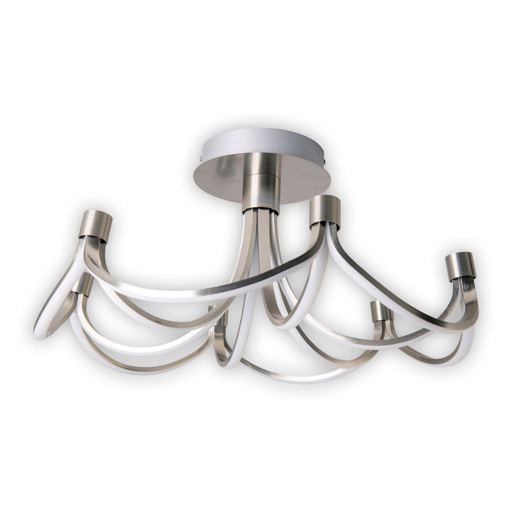Näve Festival LED-plafondlamp 60cm Zilver