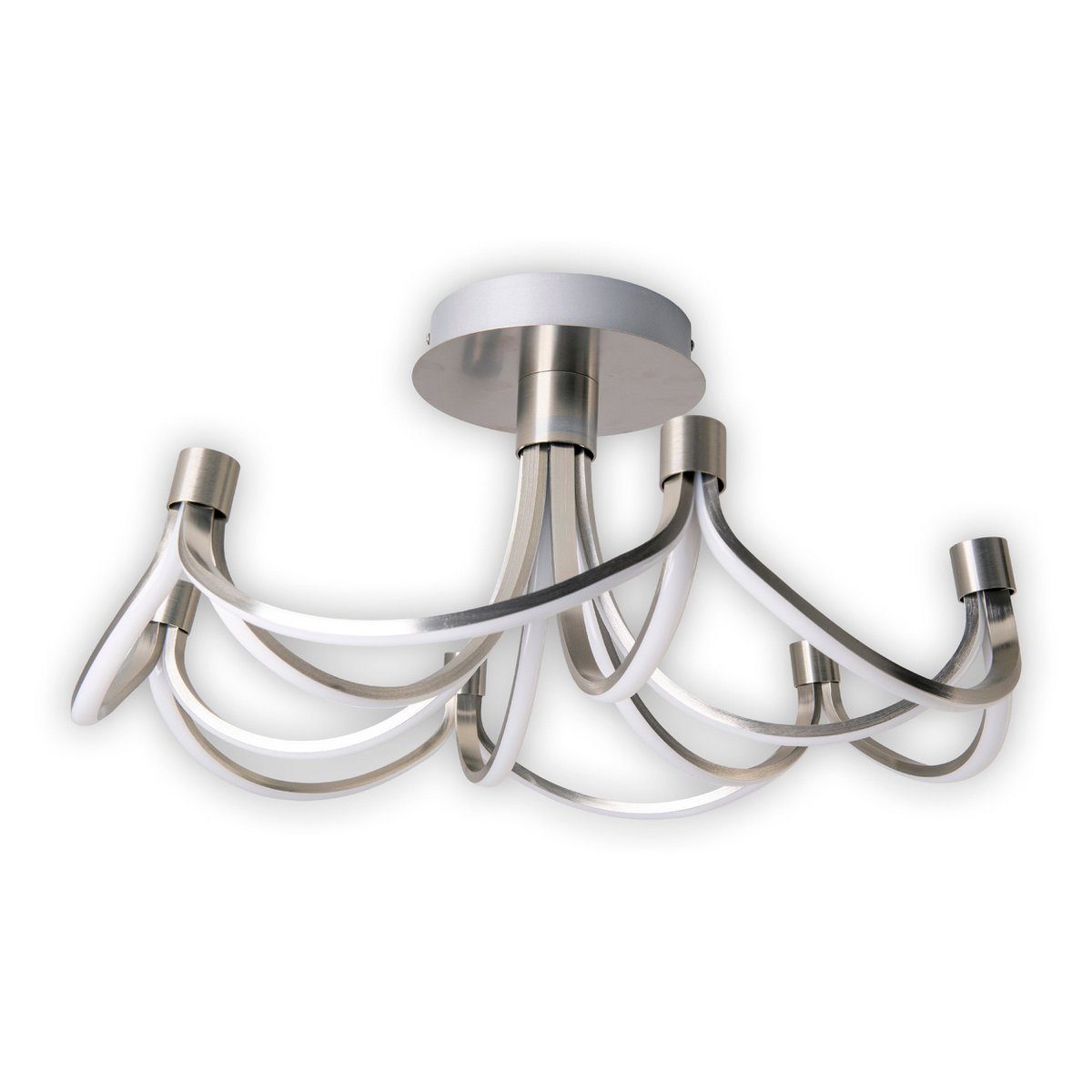 Näve Festival LED-plafondlamp 60cm Zilver