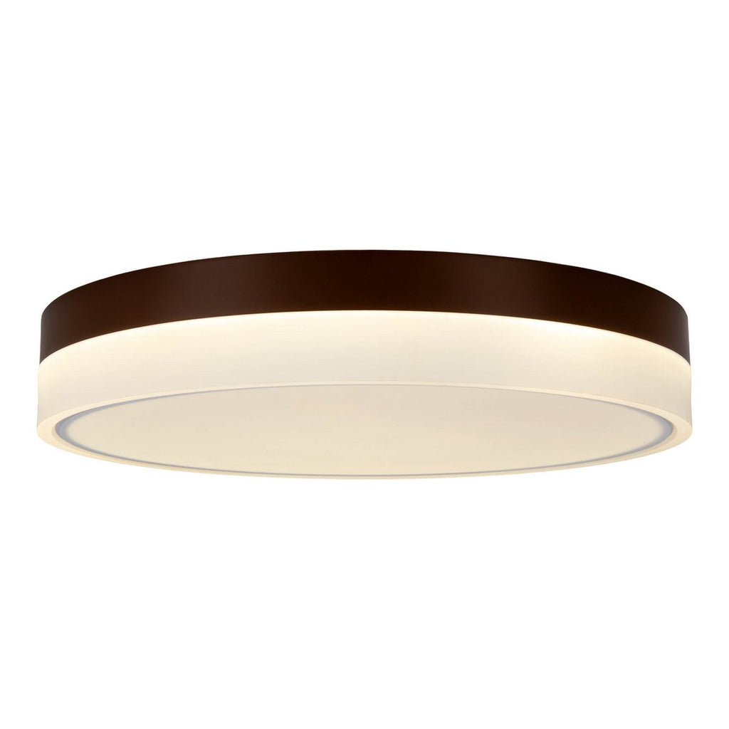 LED-plafondlicht Lola Ø50cm Bruin-Wit Dimmable