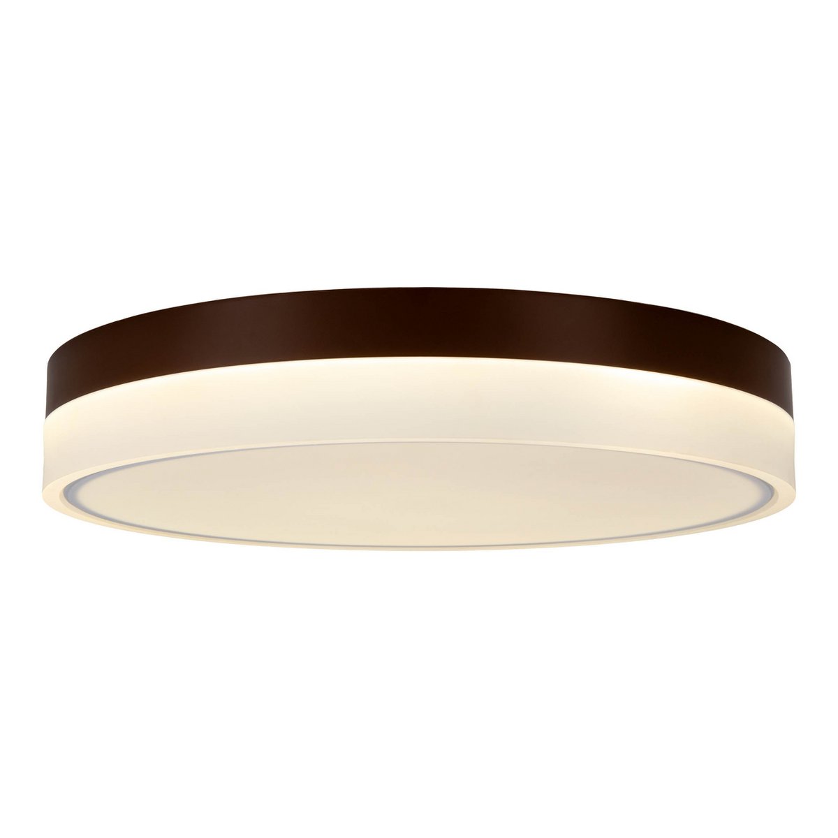 LED-plafondlicht Lola Ø50cm Bruin-Wit Dimmable