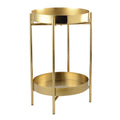 Gouden service 32x32x50cm met twee laden - AULICA