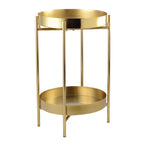 Gouden service 32x32x50cm met twee laden - AULICA