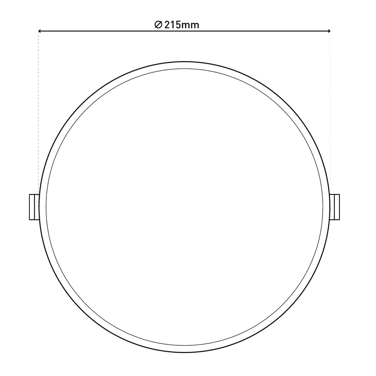 Näve LED Plafondlamp D:21,5cm Dimbaar
