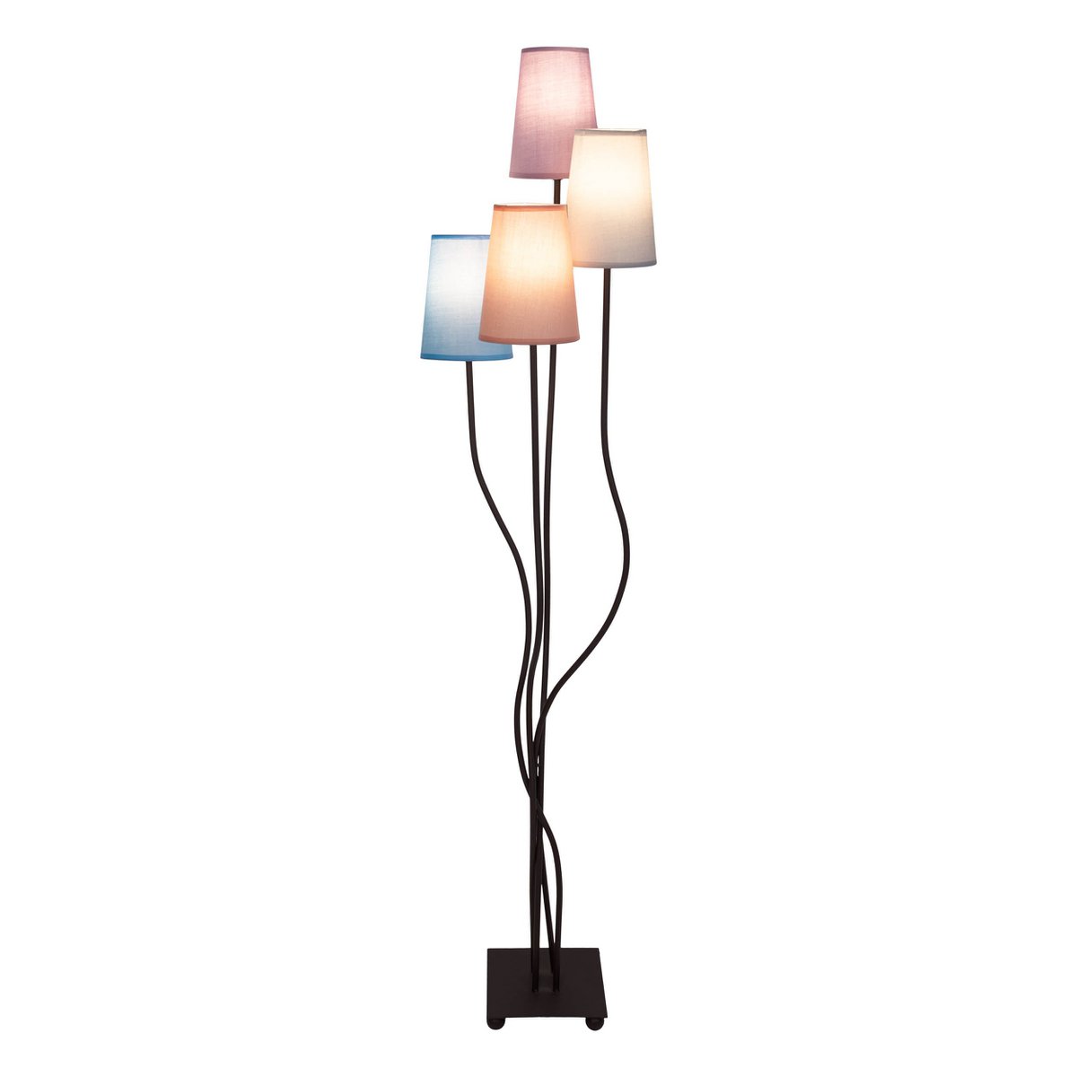 Näve Boho Stehlampe 4-flammig 140cm Textil