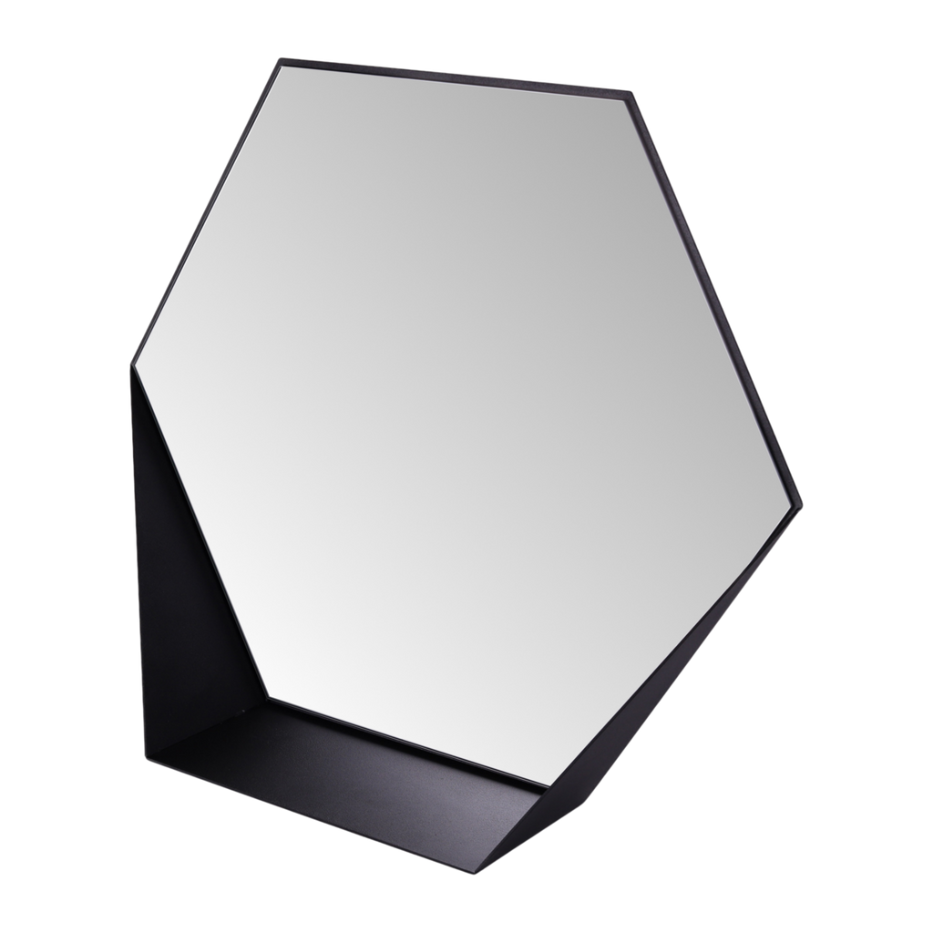 Gorillz Hive Hexagon Wandspiegel 60x52cm Zwart
