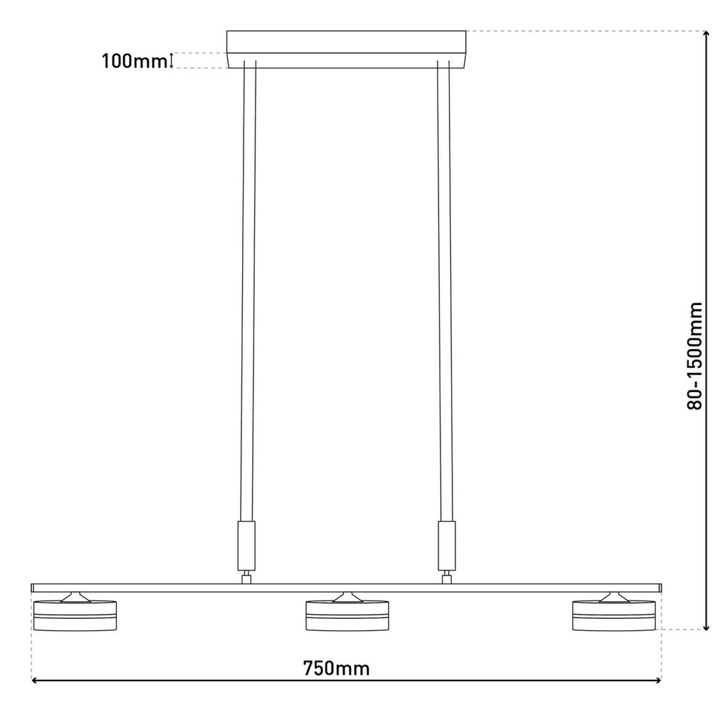 Näve Triberg LED Hanglamp - Eiken/Metaal