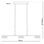 Näve Triberg LED Hanglamp - Eiken/Metaal