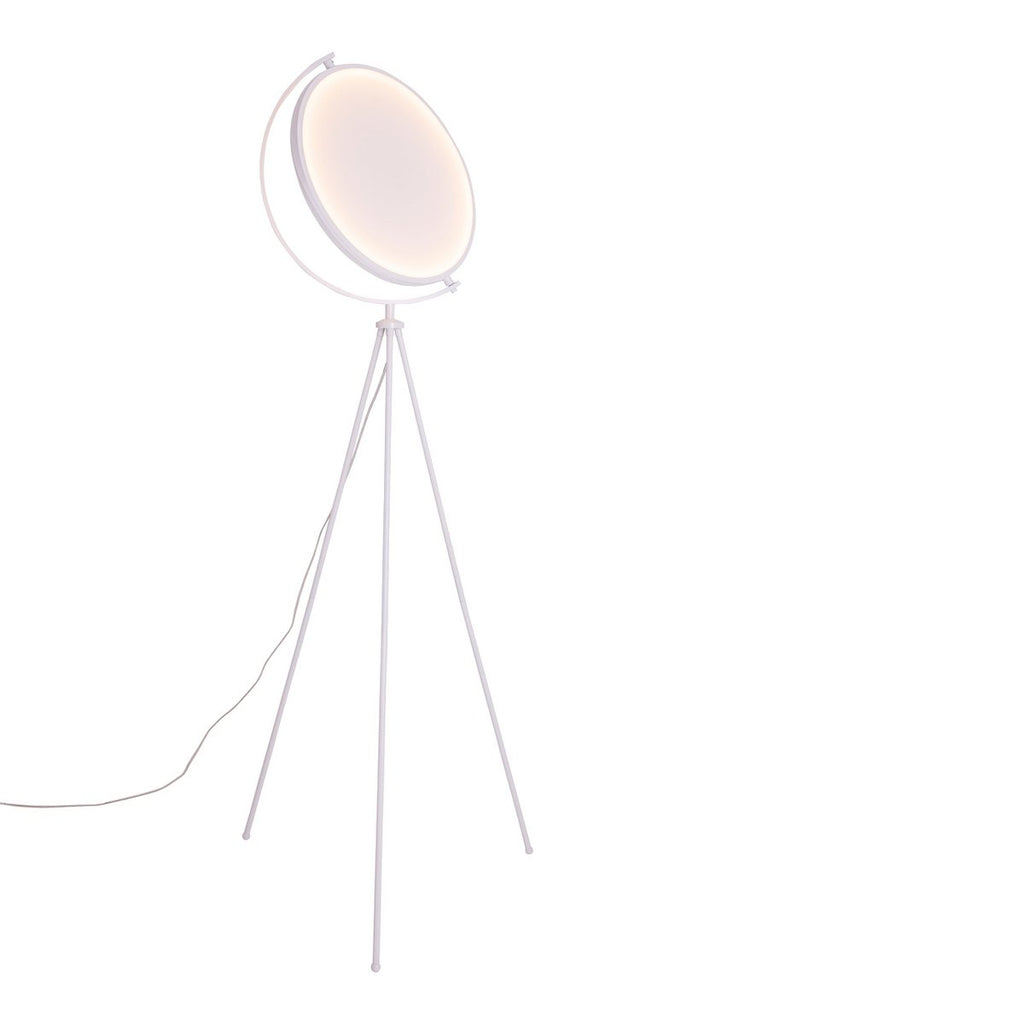 Näve Munega Vloerlamp - Wit 156cm Textiel