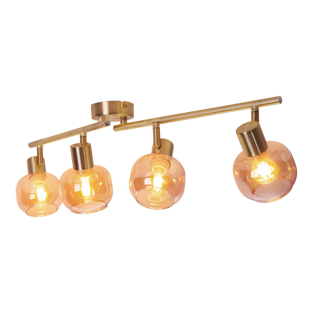 Näve Libby Plafondlamp 4-Lichts - Messing 80cm E14