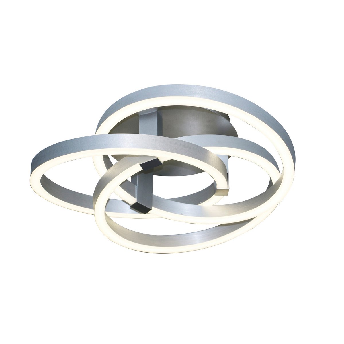 Näve Divora LED Plafondlamp 58cm Zilver Wit