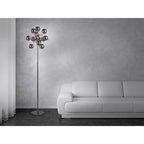 Näve Explosie Staande Lamp Chrome 169cm