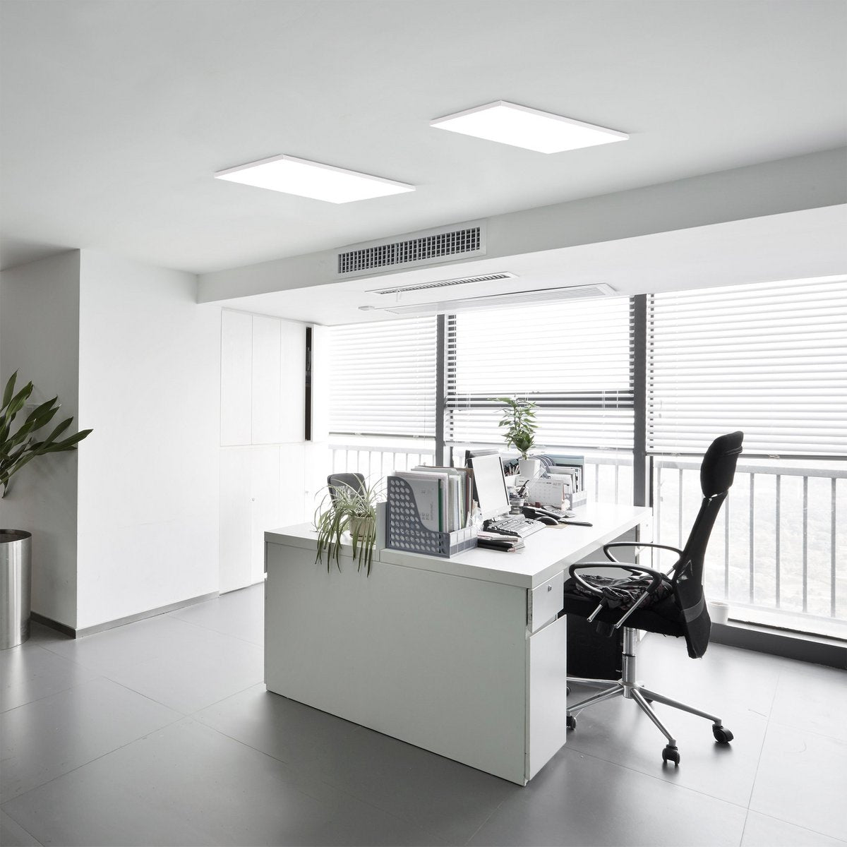 Näve Carente LED Plafondpaneel 59,5cm Wit