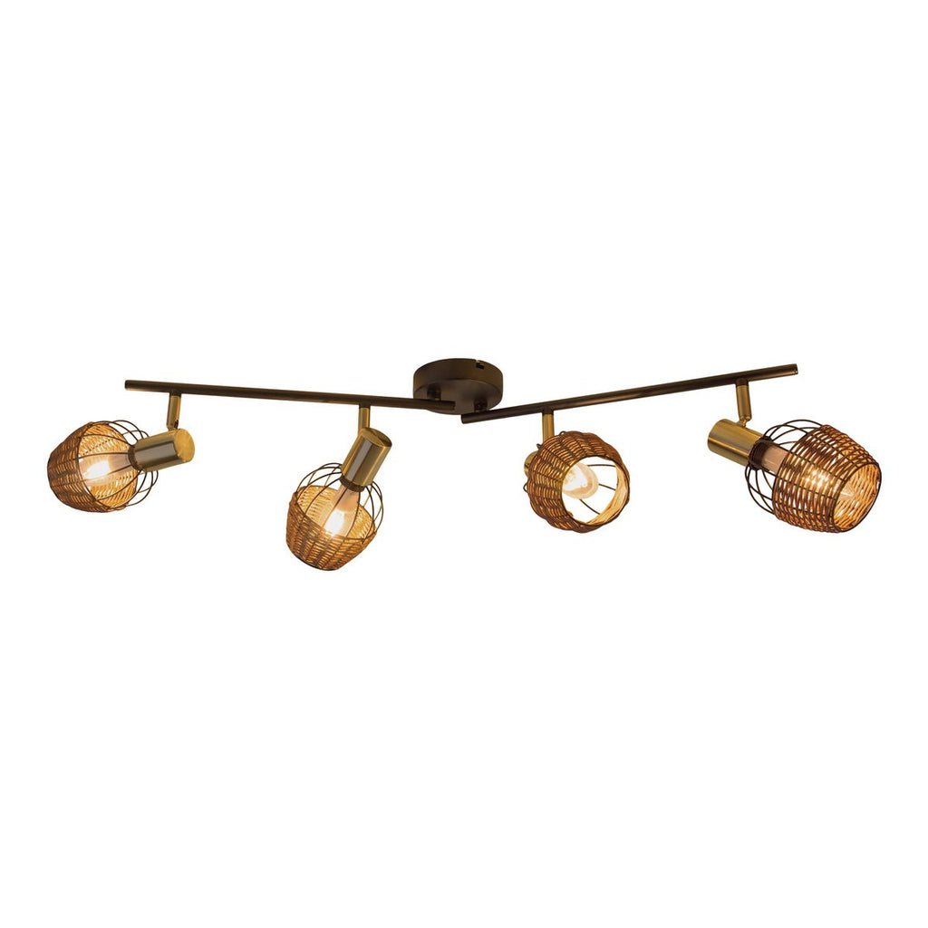 Corbis Plafondlamp - Zwart/Goud 78cm