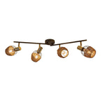 Corbis Plafondlamp - Zwart/Goud 78cm