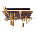 LED-plafondlamp Ancona - Zwart/Goud G9
