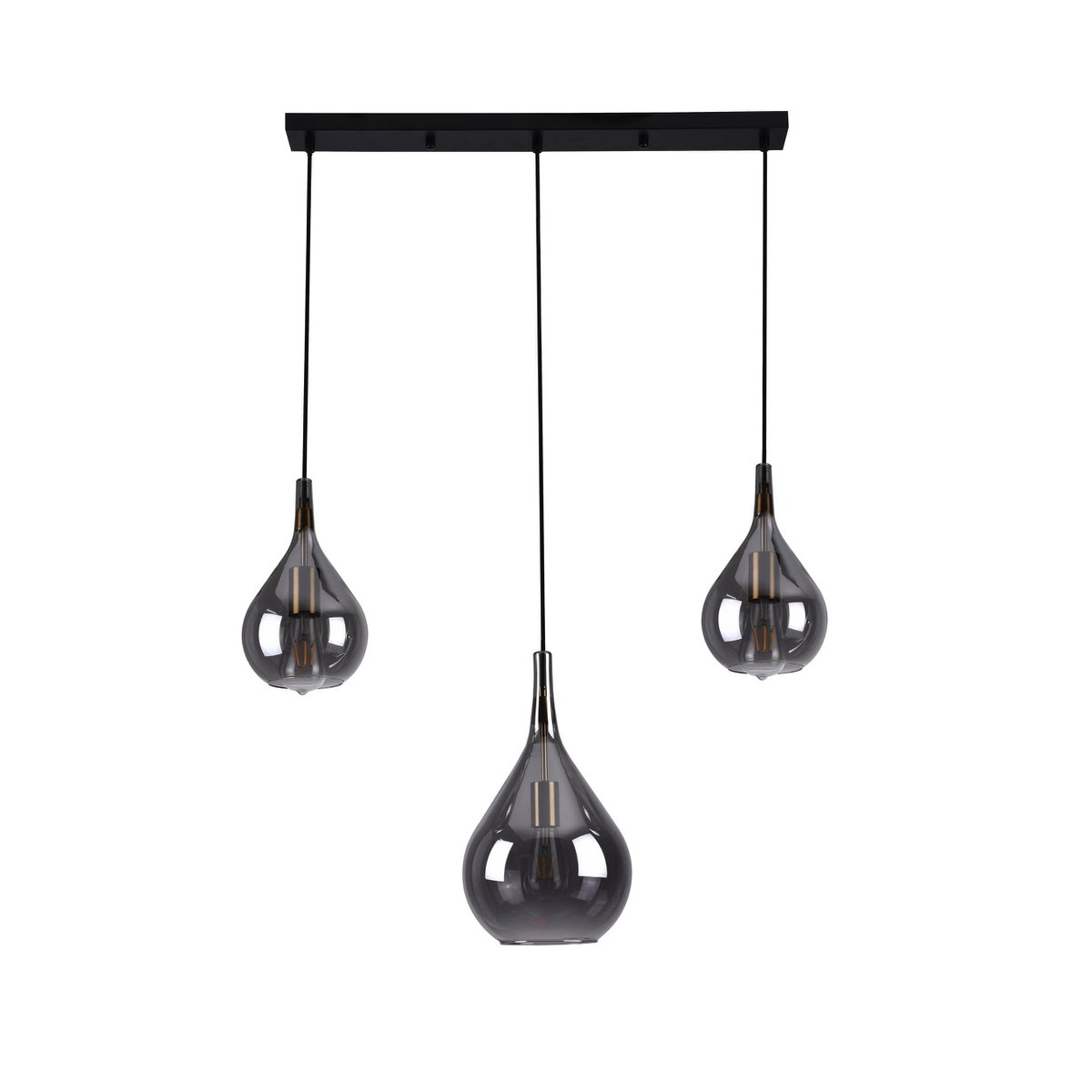 Gota Hanglamp Zwart Rookglas - Näve Leuchten