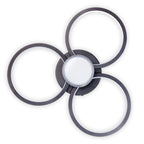 CIMO LED Plafondlamp - Zwart 43.6cm 3100lm