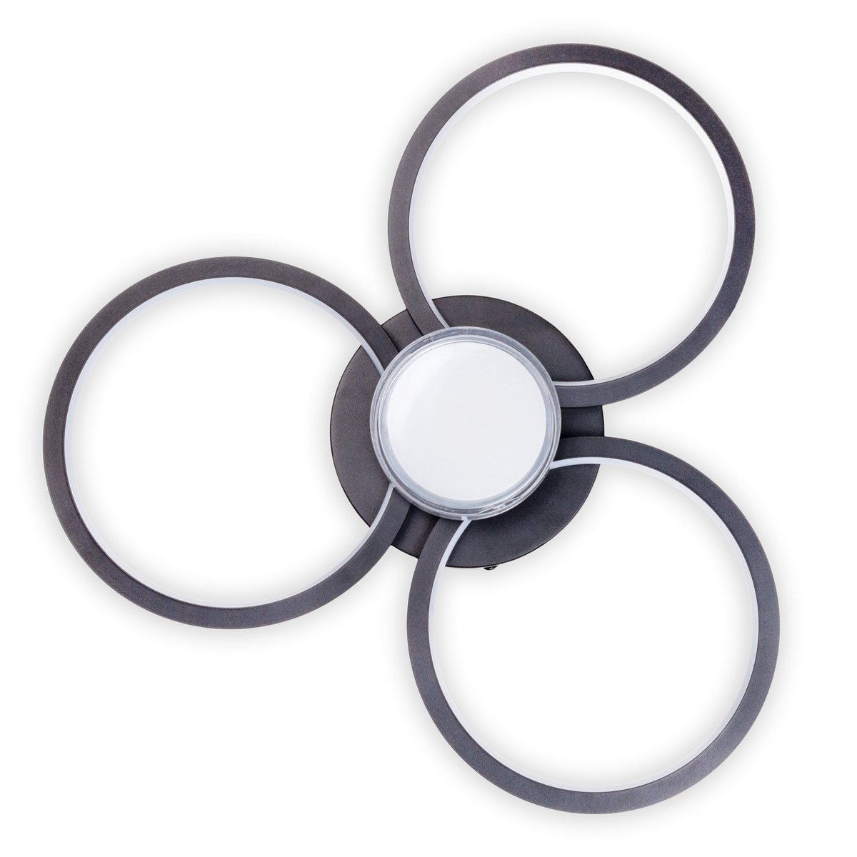 CIMO LED Plafondlamp - Zwart 43.6cm 3100lm