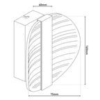 LED Wandlamp Denver 16cm Zilver