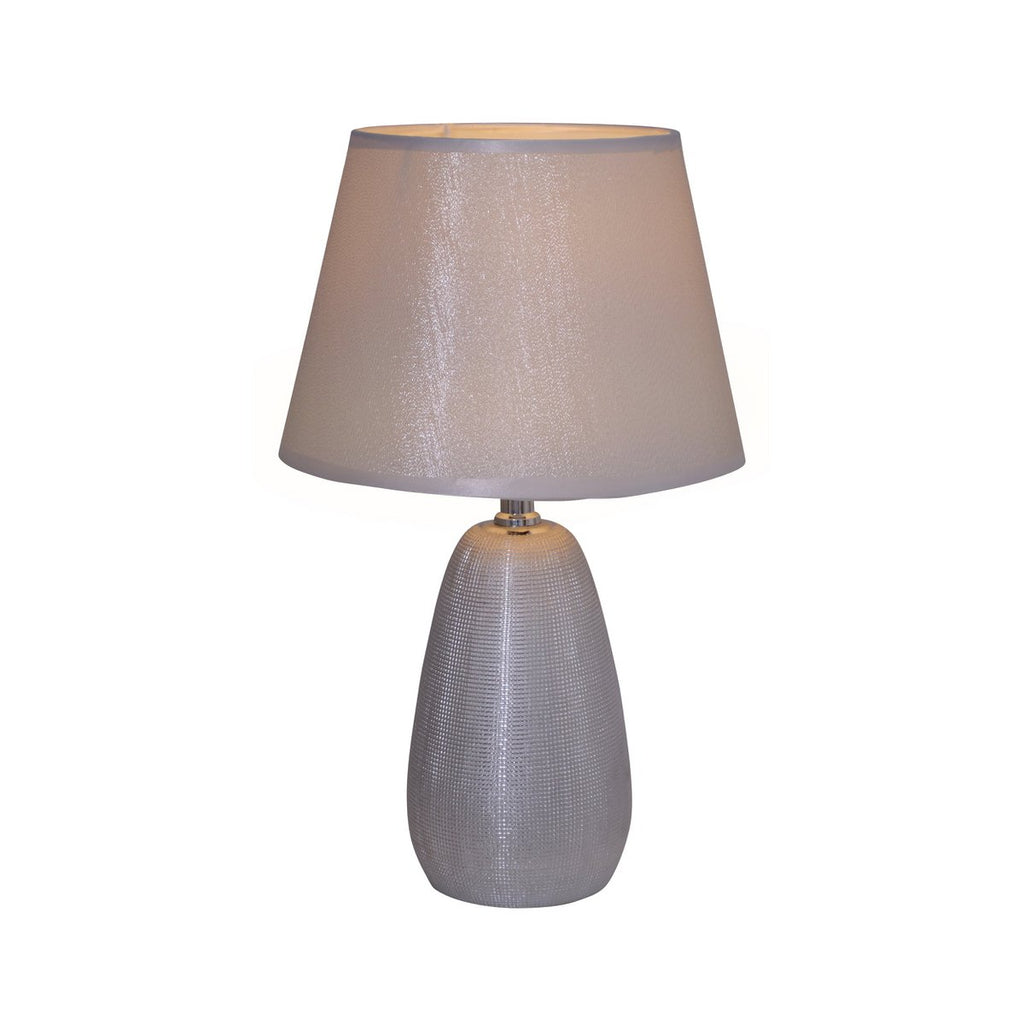 Näve Keramische Tafellamp 37cm Zilver