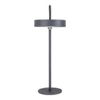 LED -batterijtafellamp magnetisch "ella" voor buiten en binnen, gemaakt van metaal en plastic in grijs, 35 cm hoog