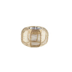 Ronde kandelaar goud 9x9x5cm